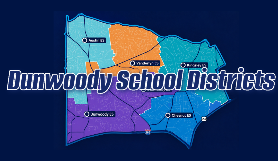 Map of Dunwoody school districts.